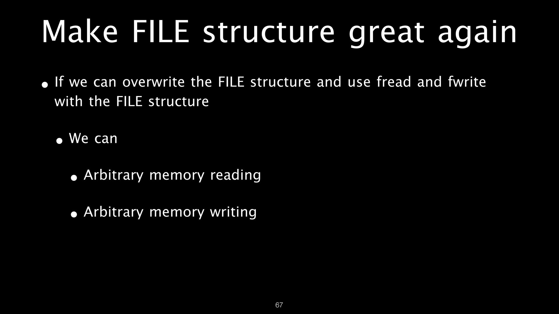 FILE Structures page 67